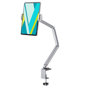 鋁合金可調節懸臂式平板手機懶人支架-DM-019-S/DG
