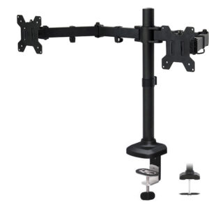 13~27吋強化版快拆懸臂式雙螢幕支架-DM-024